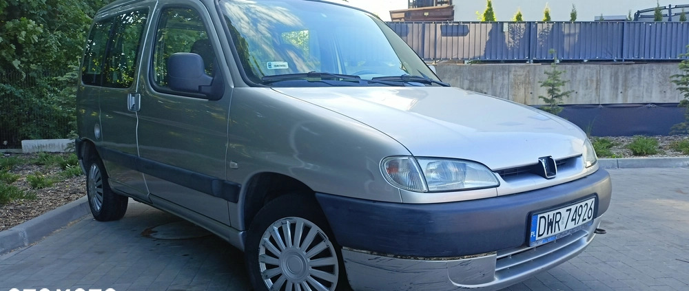 Peugeot Partner cena 4550 przebieg: 376000, rok produkcji 2000 z Wrocław małe 742